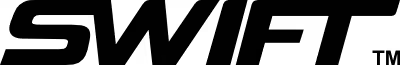 SWIFT brand in black letters on white background.