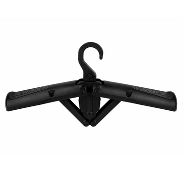 SWIFT Hook deployed with angled arms to support soft armor or similar gear and displayed against white background.